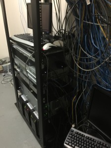 Network infrastructure before reorganization, archive photograph 3